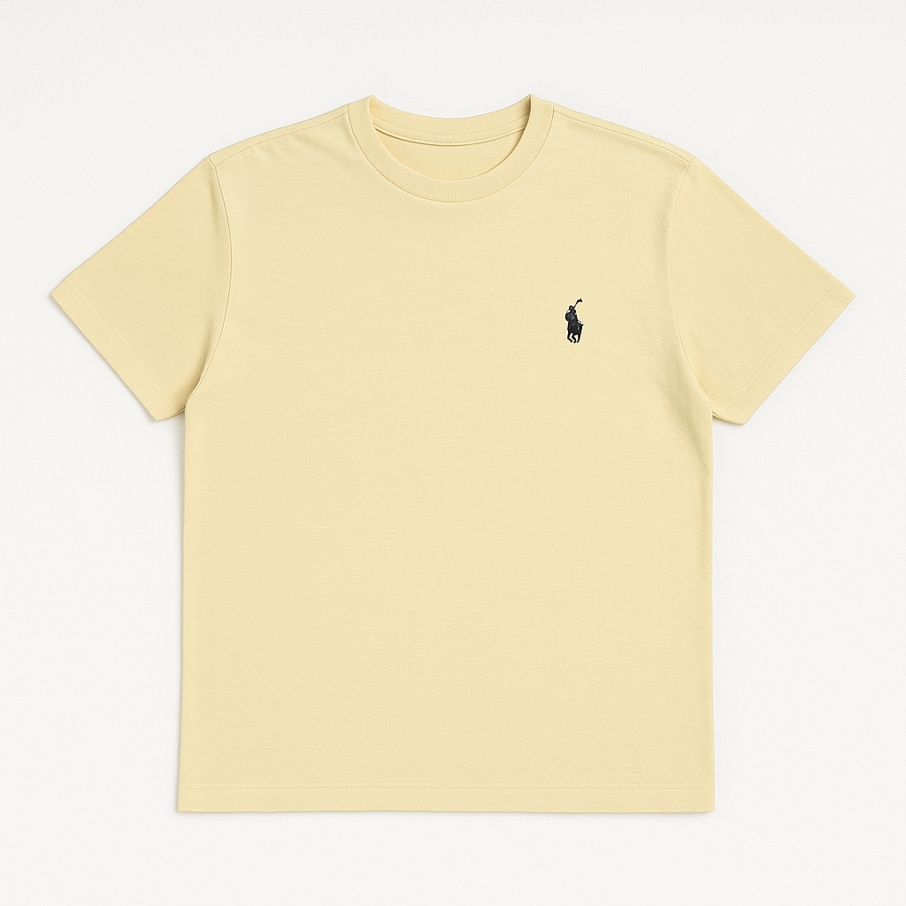 Ralph Lauren t-shirt with black embroidered polo logo on chest