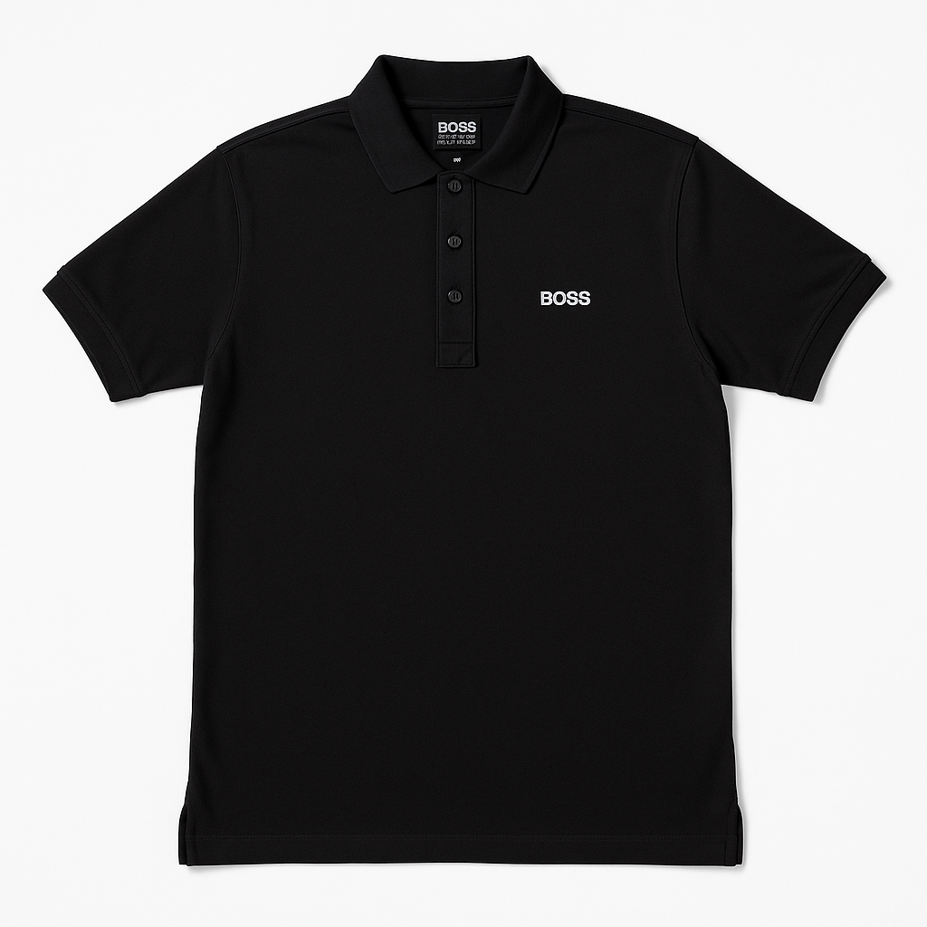 Black BOSS Regular Fit Polo Shirt