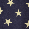 Navy blue kids' jogger pants with white star print and drawstring waist