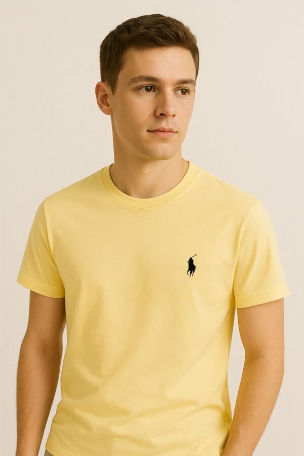 Ralph Lauren t-shirt with black embroidered polo logo on chest