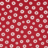 Red kids T-shirt with all-over white daisy print for children aged 4–5 years