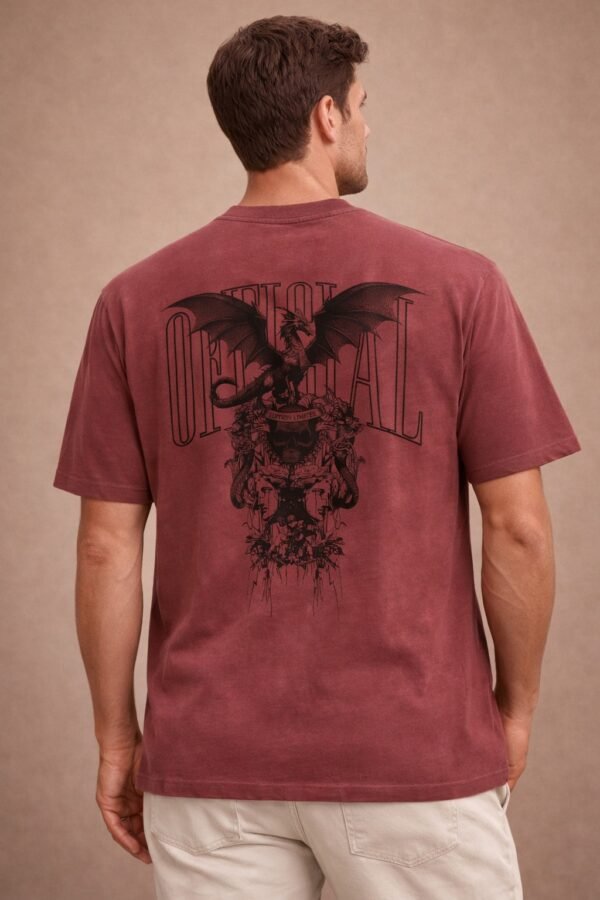 Official Logo Printed Men’s Crew Neck T-Shirt