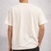 Beige Motorcycle Wings Graphic Oversized T-Shirt for Men