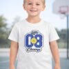 Boys White “Little 08 Champ” Graphic T-Shirt – Kids Casual Cotton Tee