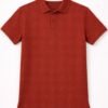 Classic Rust Brown Cotton Polo Shirt