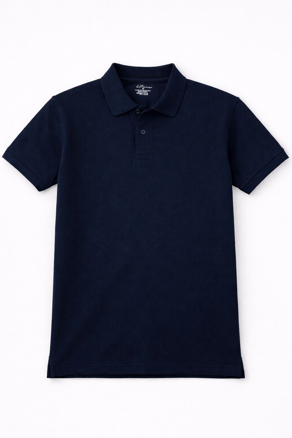 Men’s Classic Navy Blue Polo Shirt - Image 2